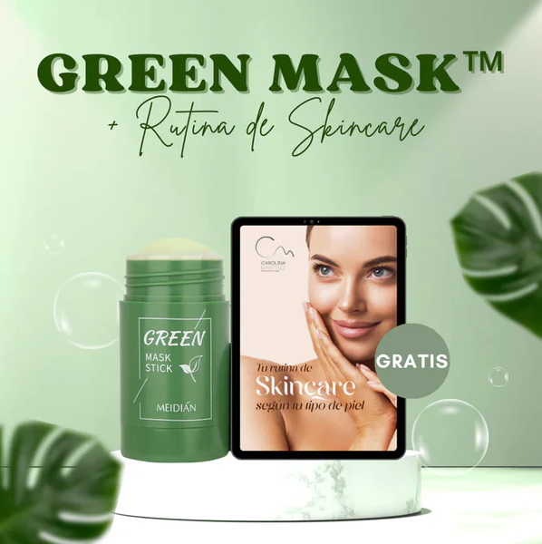 Green Mask | Mascarilla Té Verde Efecto 10 Minutos🔥